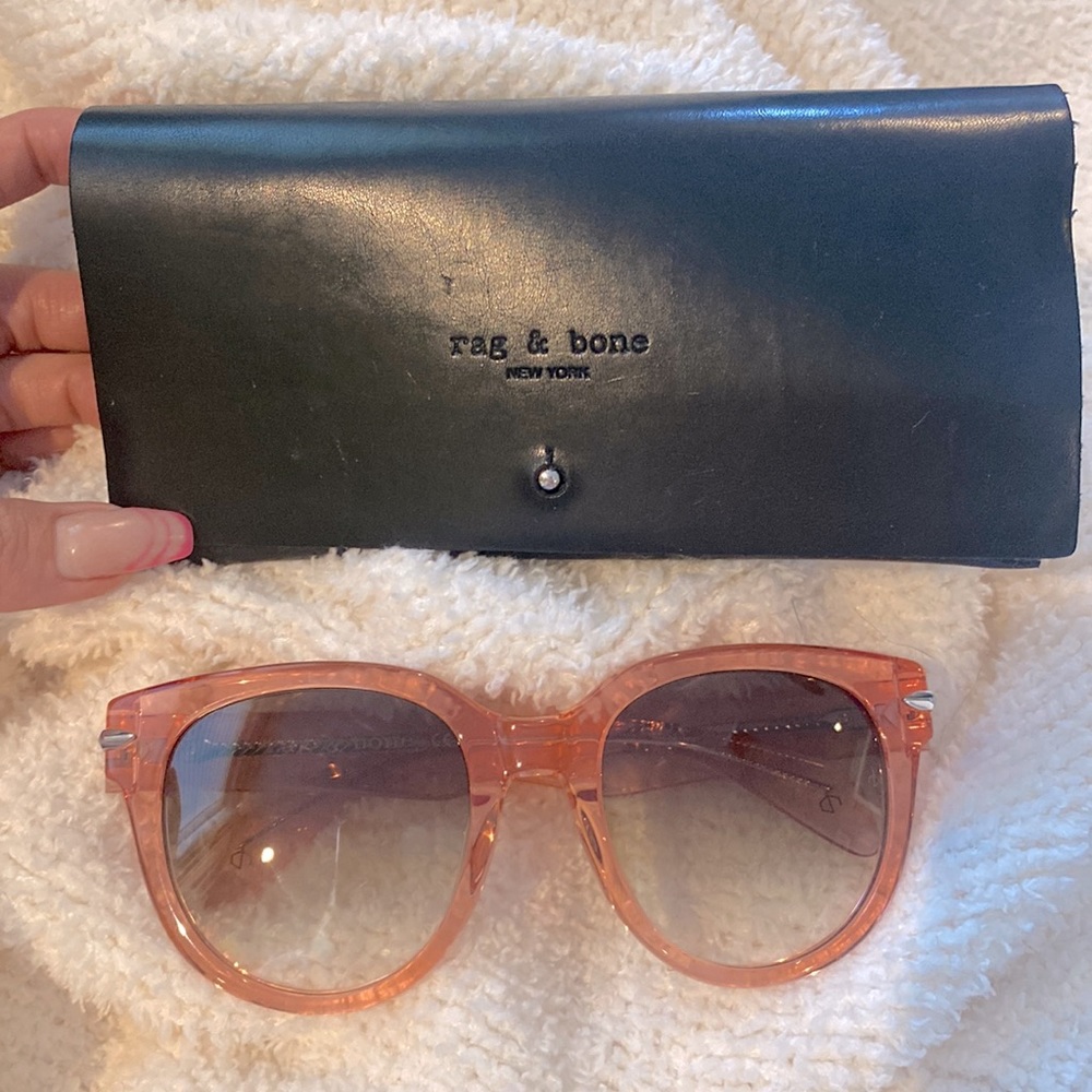 Rag and bone light pink sunglasses
